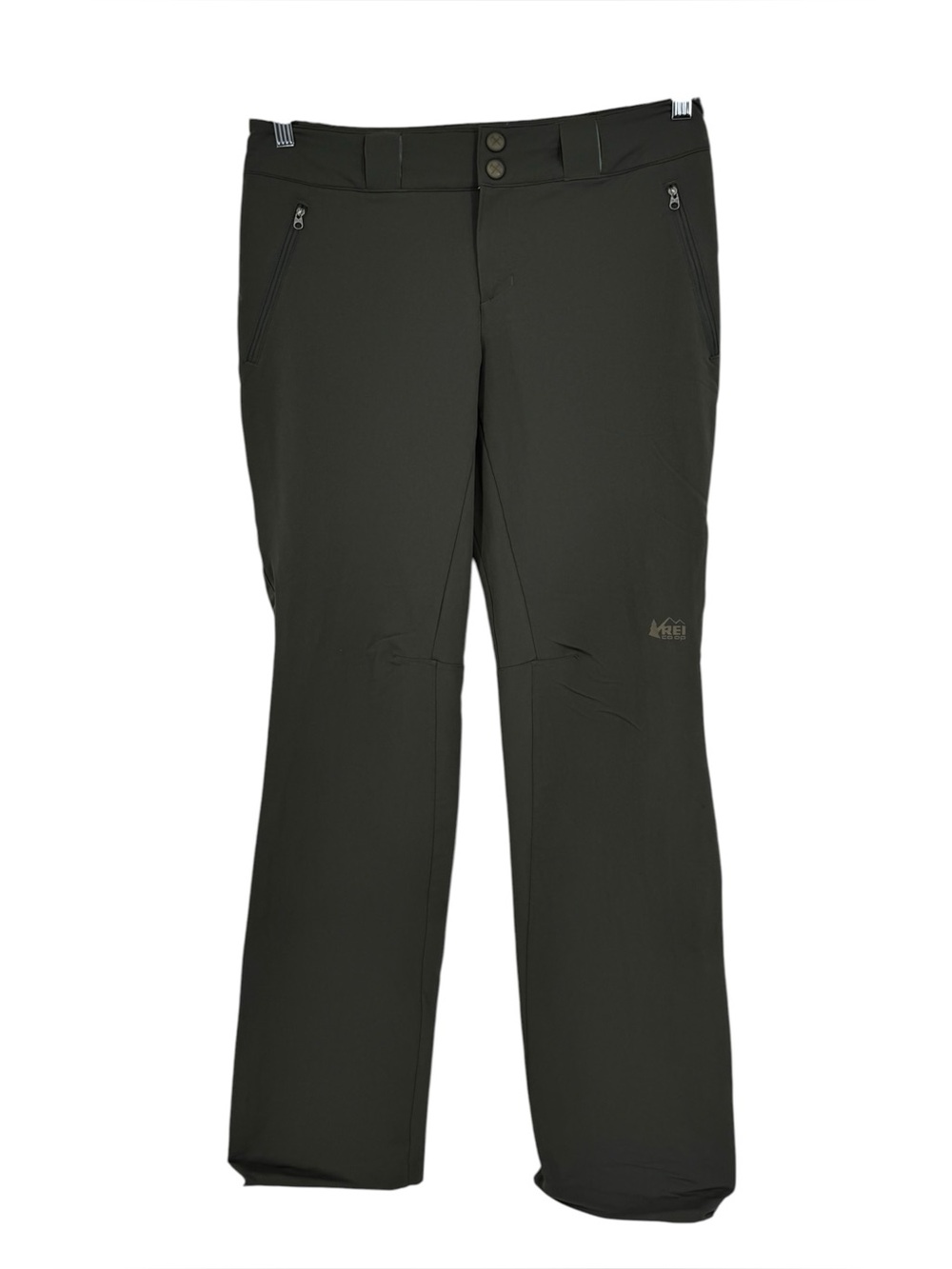 REI CO-OP Activator Soft Shell Hiking Pants Women’s Size 8 Green Gray